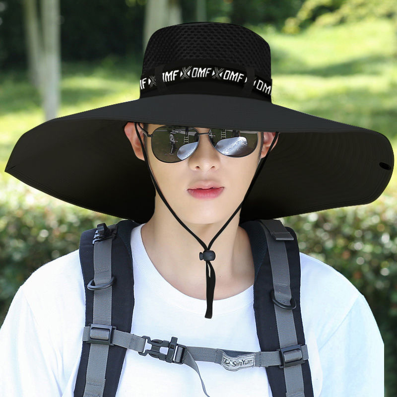 Bucket Hat Men's Spring and Summer Hat Outdoor Mountaineering Sun Hat New Foldable Sun Hat Men's Fishing Hat Wholesale