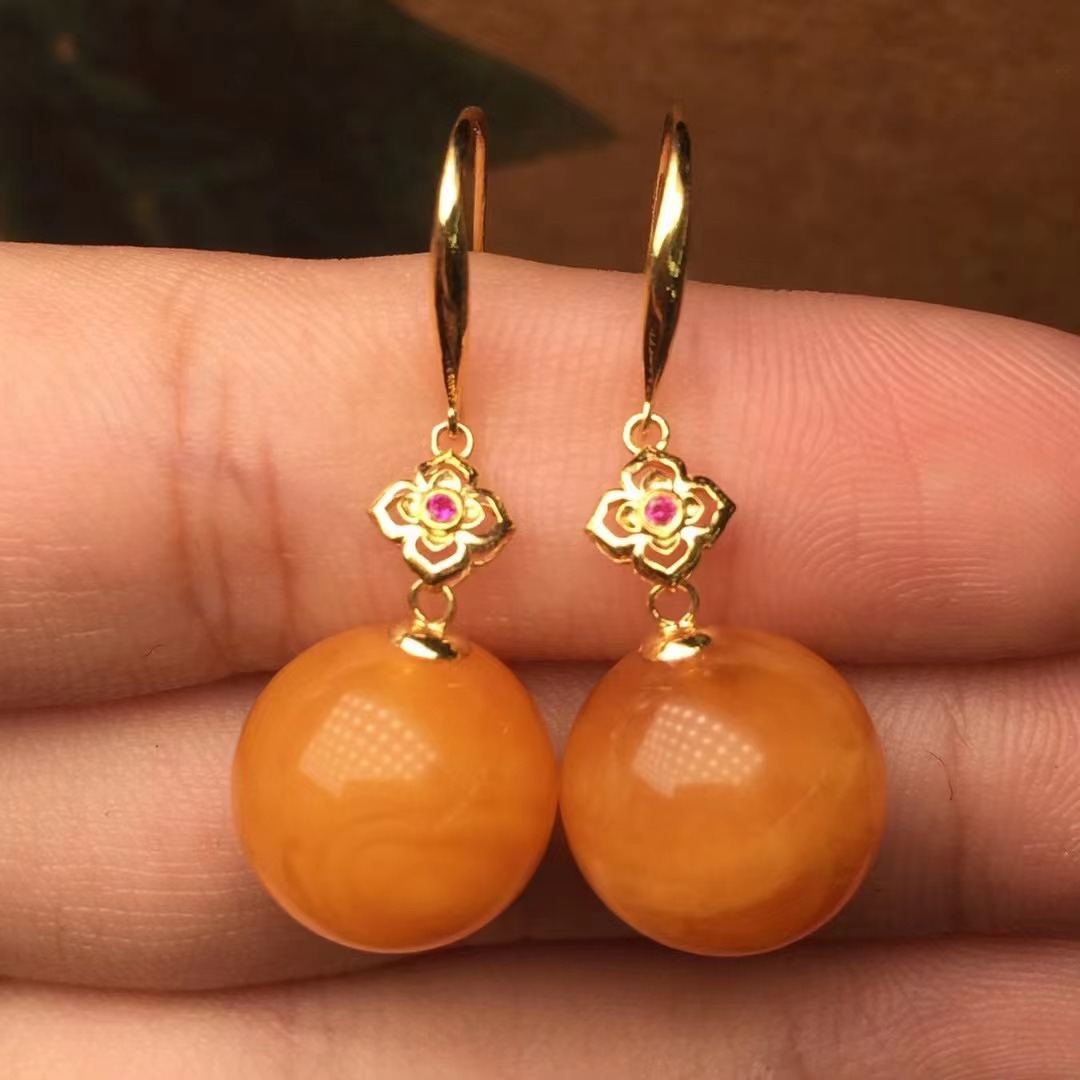 天然蜜蜡手链白花蜜蜡质浓郁手串文玩配饰可塘珠宝产地货源批发