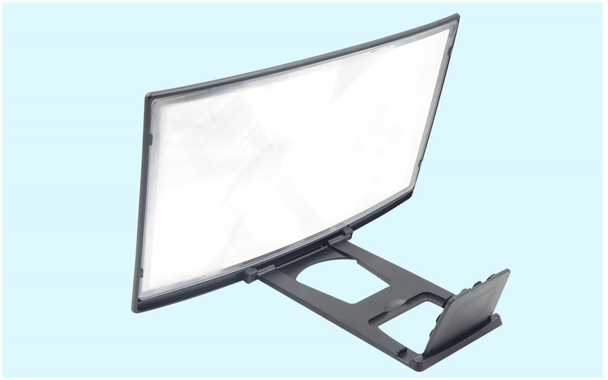 l6曲屏屏幕放大手机屏幕放大器12寸高清手机放大镜l11手机支架