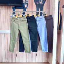 Wholesale Ladies jeans2024春街头潮人女士弹力牛仔裤新塘货源