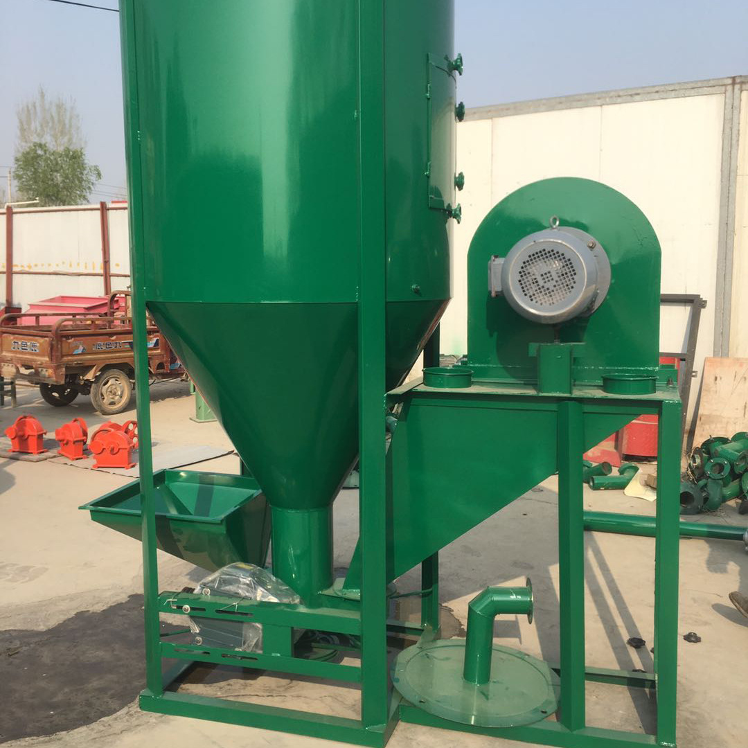 养猪厂用立式饲料搅拌机 1000型饲料粉碎搅拌一体机 无尘饲料机