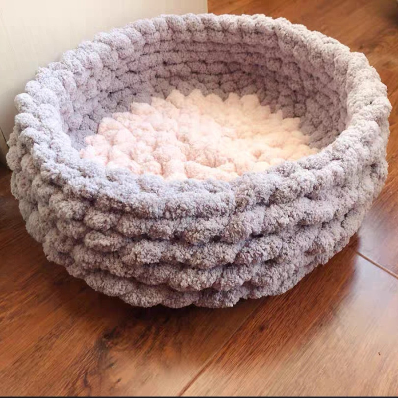 Amazon DIY Chenille Blanket Thread Thick Iceland Wool Yarn Coarse Yarn Hand-Woven Cushion Pillow Animal Nest