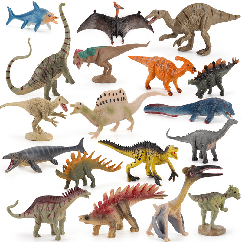 外贸货源仿真侏罗纪恐龙动物模型小型翼龙海王龙棘龙实心男孩玩具