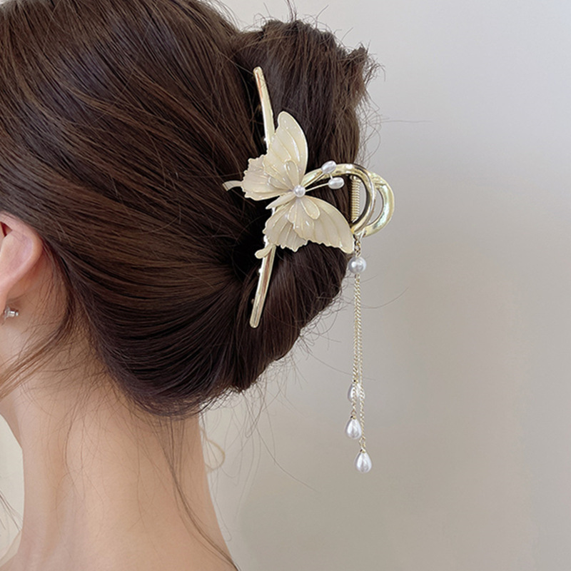 蝴蝶抓夹发饰图片