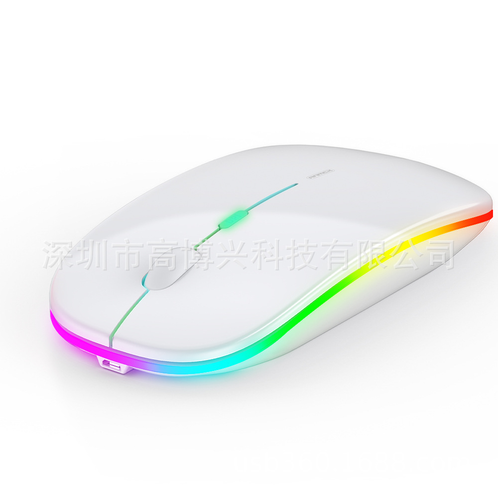 Cross-Border Bluetooth Mouse Charging Luminous Computer Laptop Office Wireless Mouse Mute Unisex Mouse