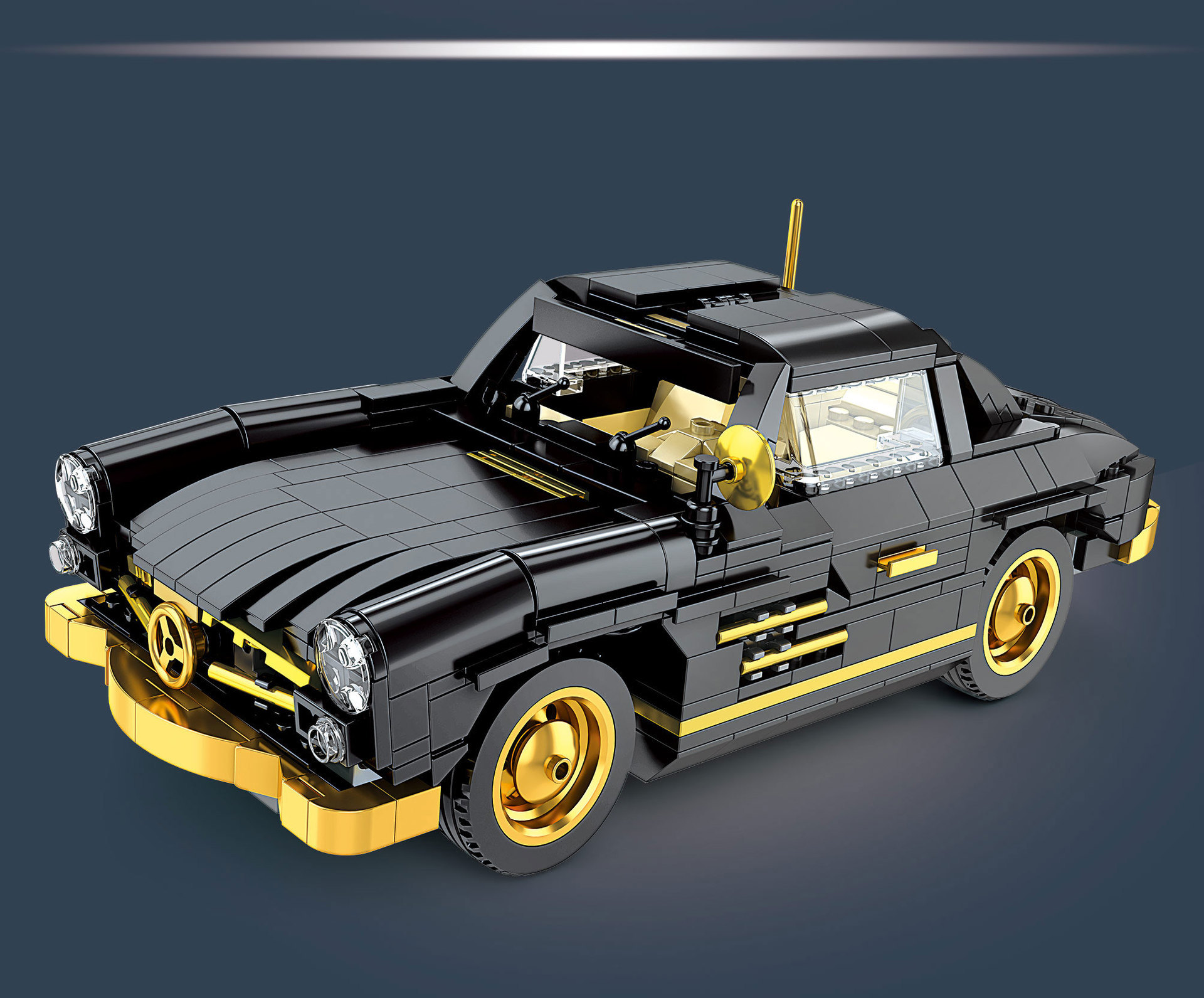 宇星模王百变创意系列颗粒积木儿童益智拼装智能男玩具车