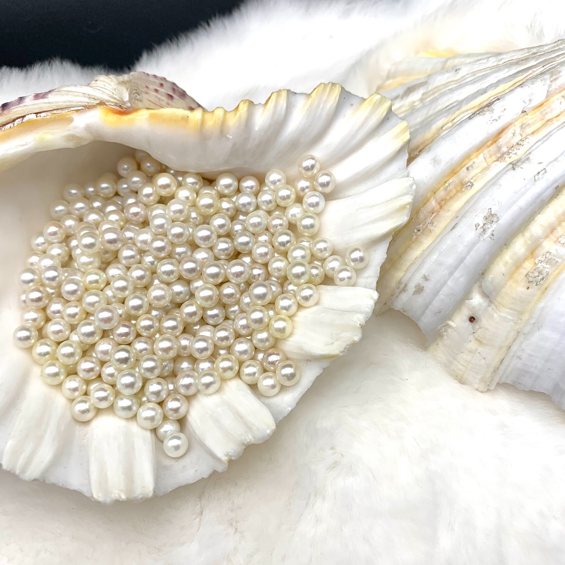 海水珍珠 几乎无暇 6-7mm 正圆无暇白亮海珠 圆润无瑕 散珠