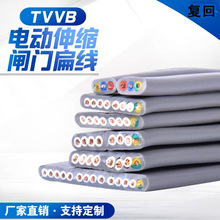 零电梯行车扁平TVVB电动高柔性拖链电缆耐高温电线3~60芯特种电线