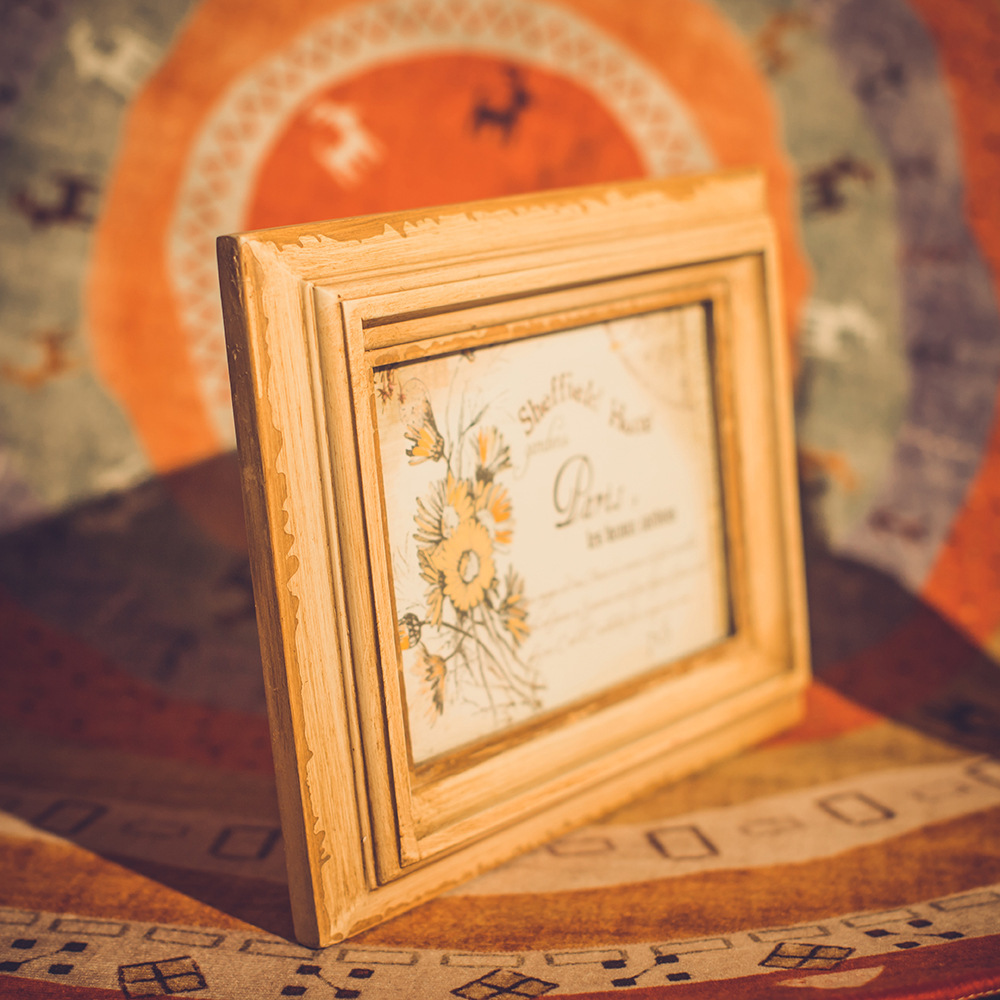 复古风格实木相框欧式手工做旧木质相册7寸画框摆台挂墙装饰画框
