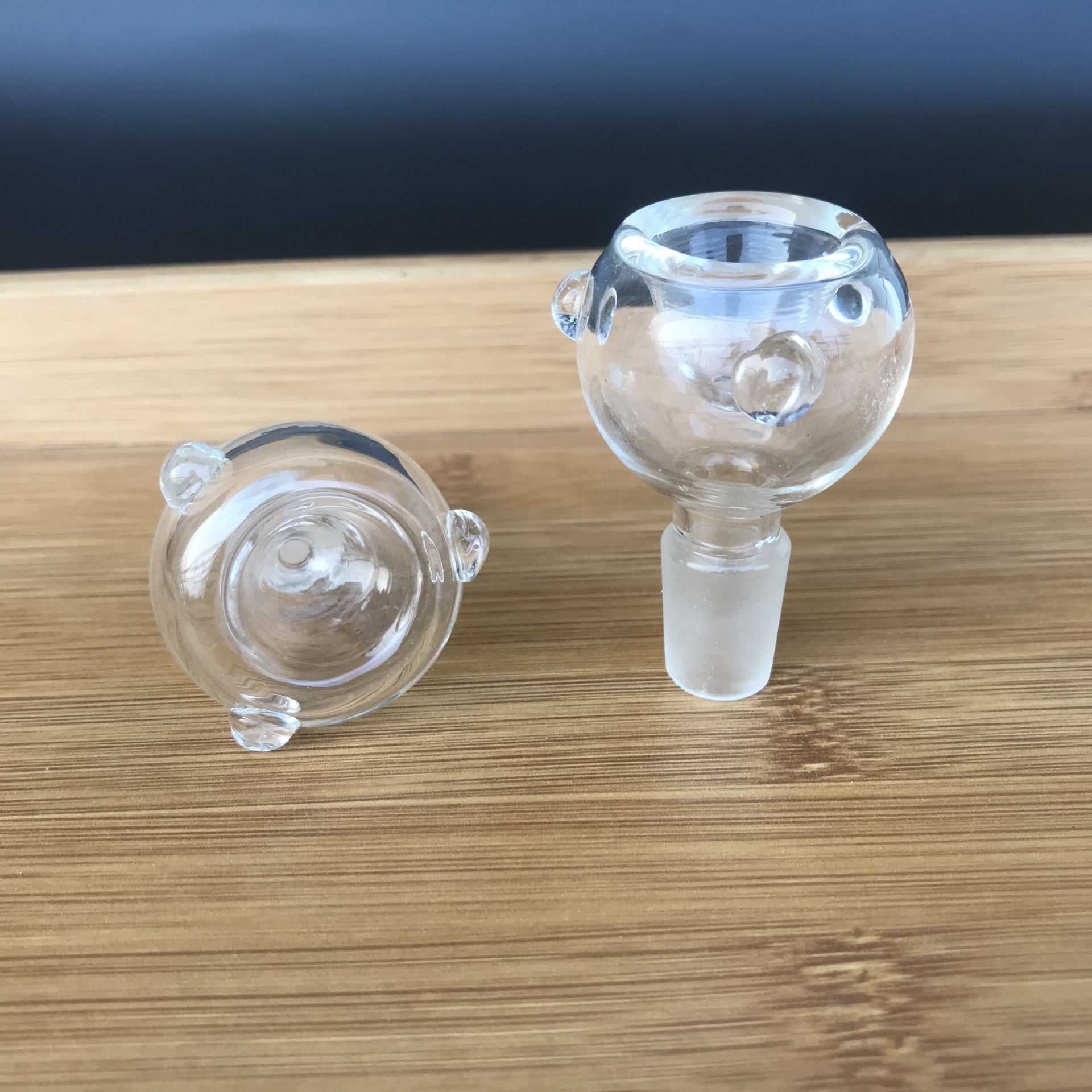 玻璃水烟枪水烟壶配件14塞35球内凹口炮头斗