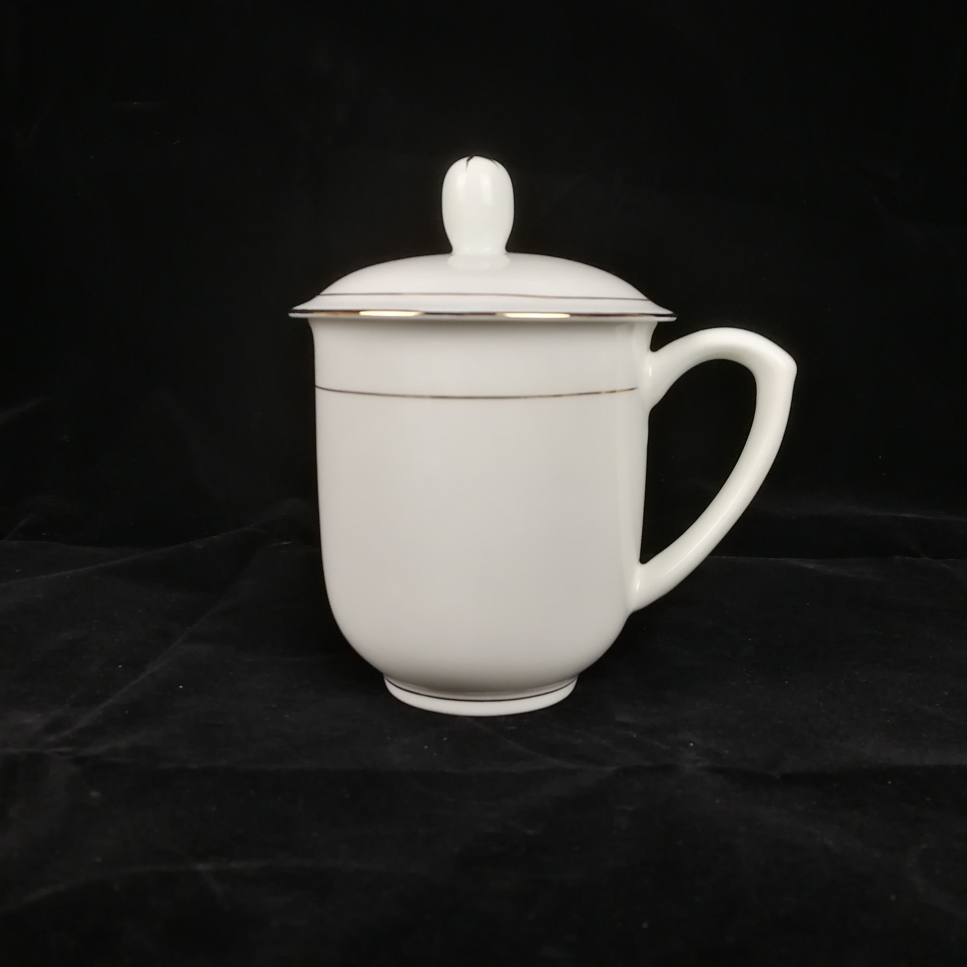 厂家供应陶瓷会议杯 酒店办公骨瓷水杯印制logo 创意马克杯