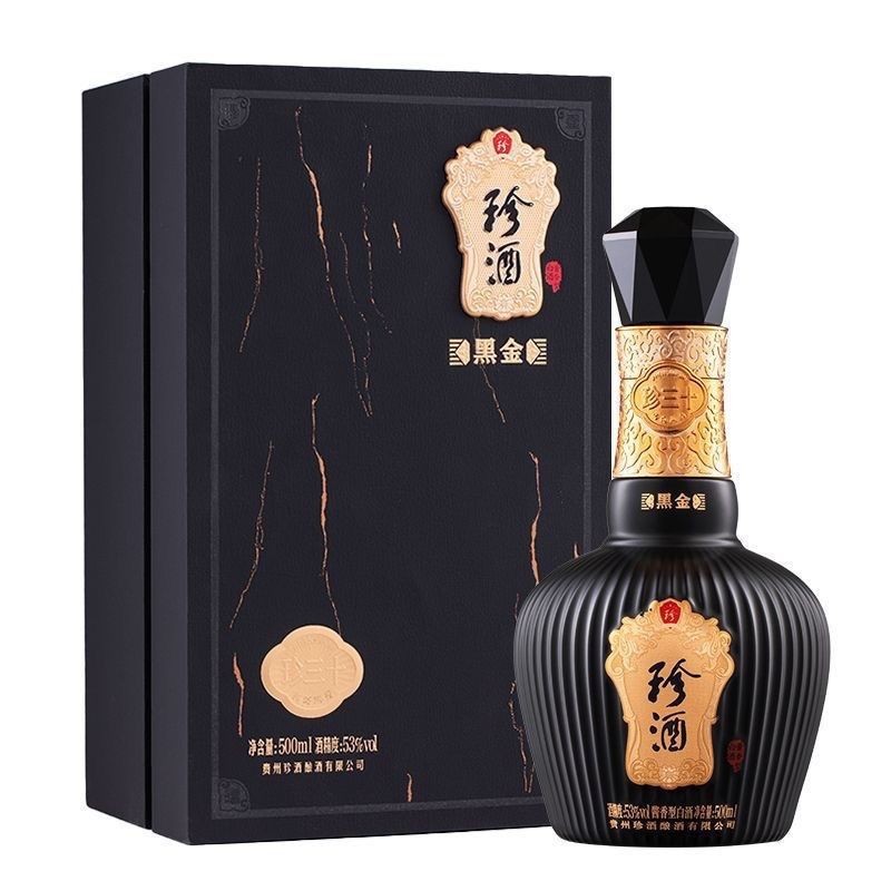 贵州珍酒黑金珍三十53度酱香型四瓶整箱-阿里巴巴