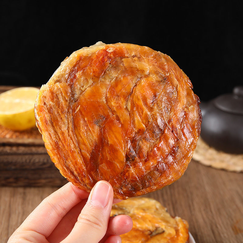 烤鱼片大连特产碳烤狮子兔鱼片香鱼片即食鱼零食海鲜零食原味现烤