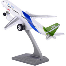 彩珀合金模型国产客机C919大飞机空客民航机声光回力玩具模型