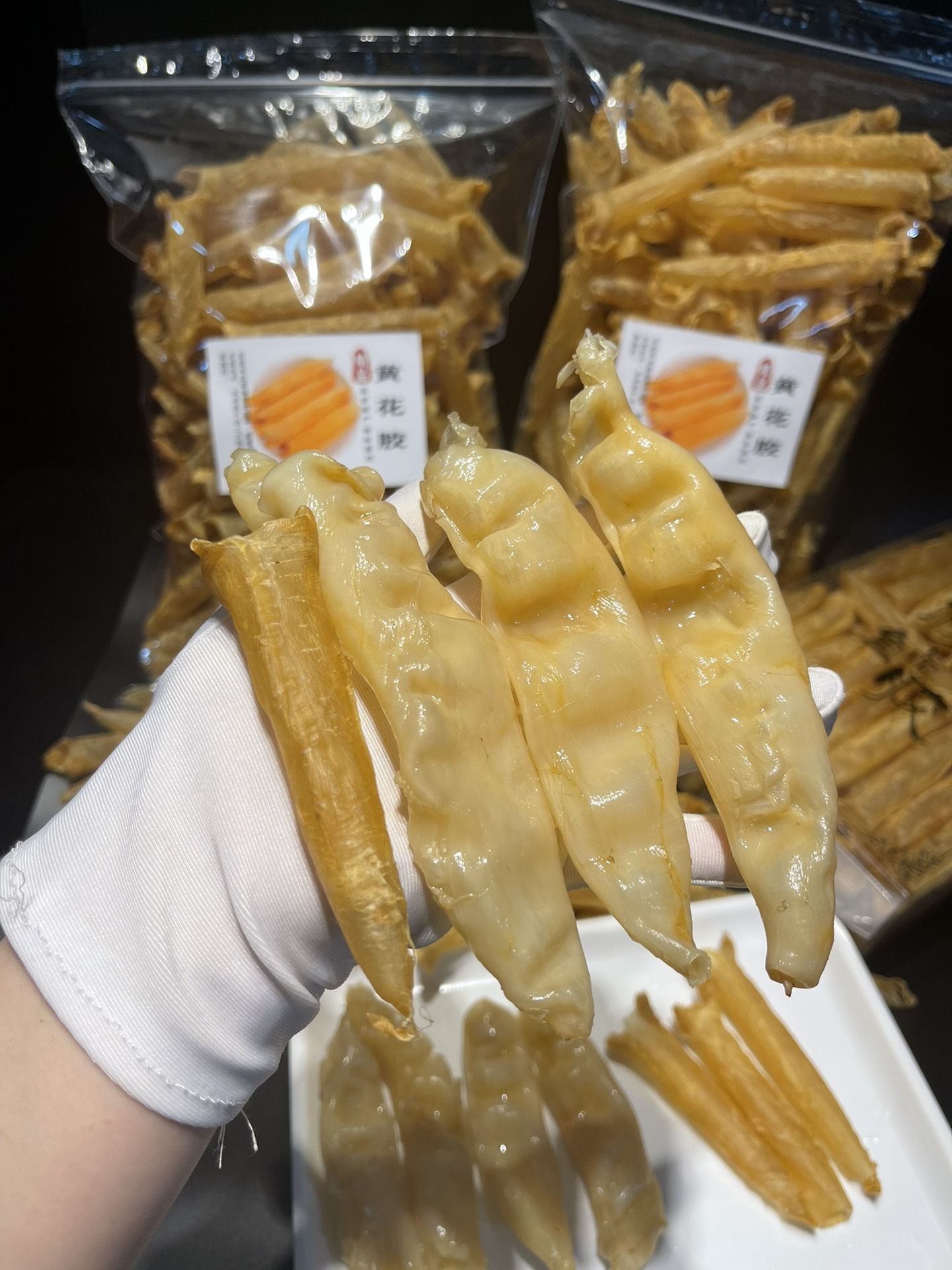 货源批发南非120头黄花胶全规格筒胶日常滋补鱼胶花胶鸡牛奶花胶