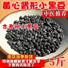 黄芯肾形小黑豆1斤农家自产5备孕发豆芽黄心黑小豆雄黑豆