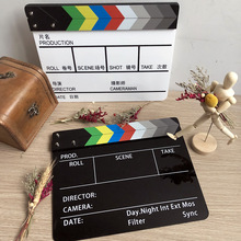 中英文拍电影打板器电影卡板开机拍摄打板导演板影视剧直播间网红