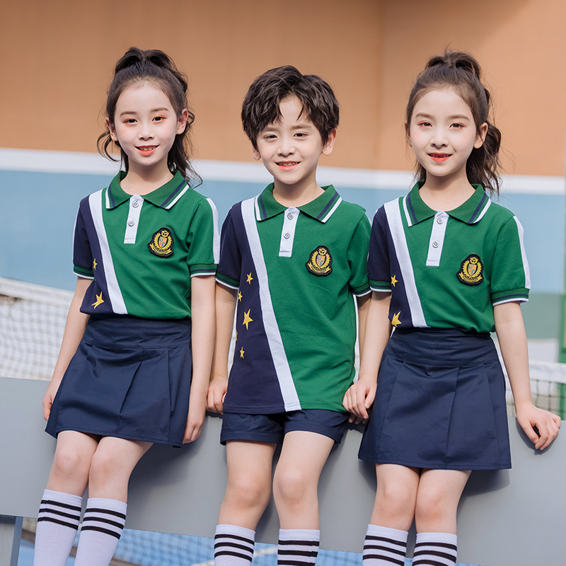 学院英伦风幼儿园园服夏装校服套装小学生夏季六一儿童合唱服班服