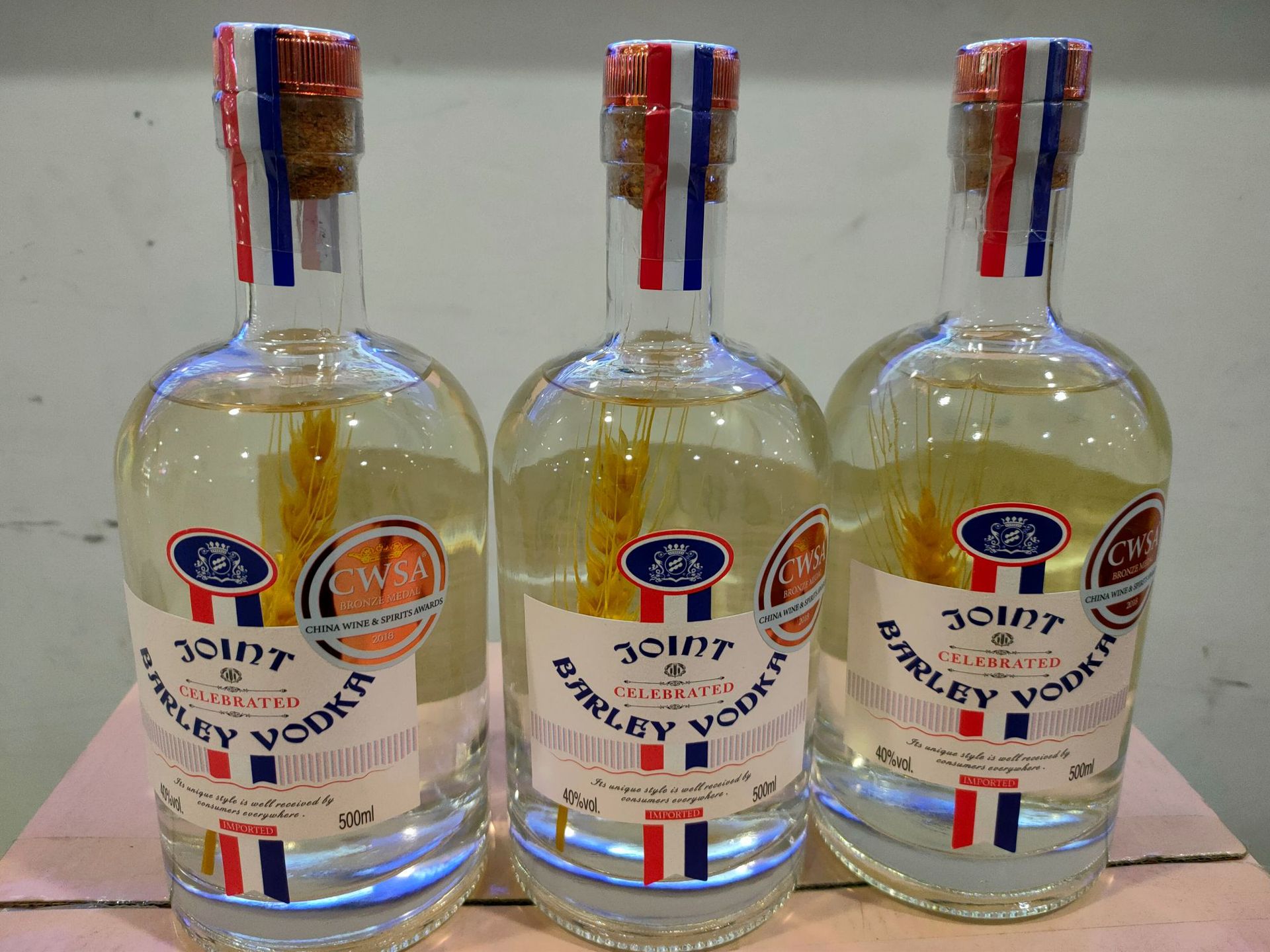 乔恩特大麦伏特加40度12瓶*500ml国产洋酒ktv酒吧红酒鸡尾酒洋酒