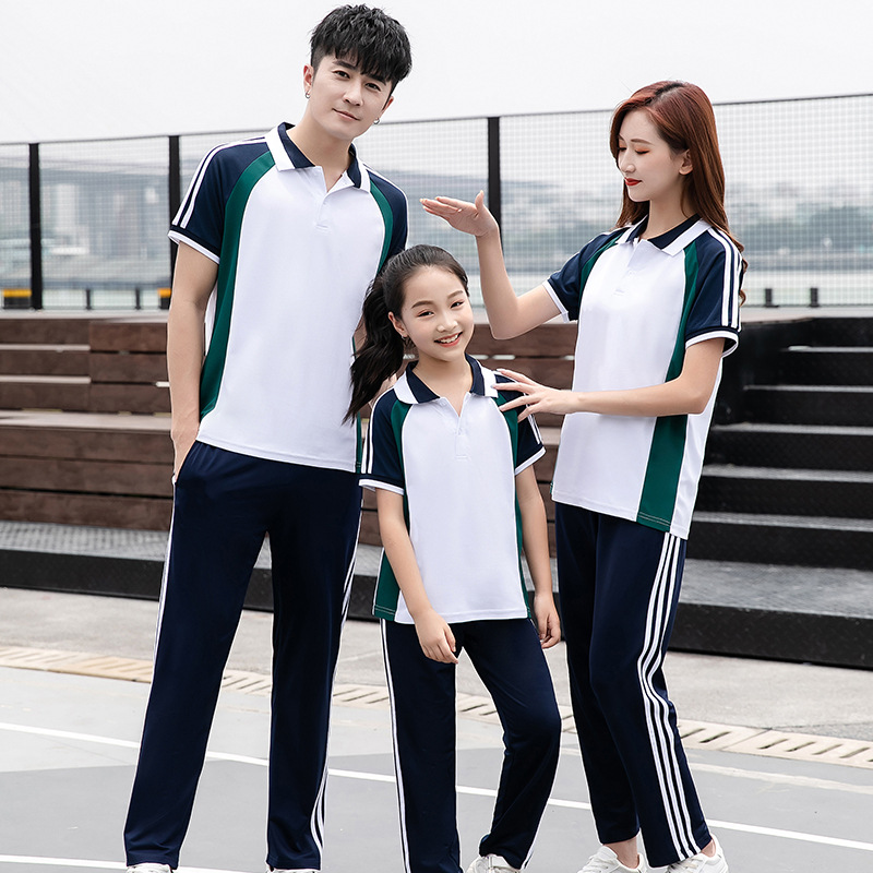 夏季新款学生班服套装韩版宽松学院风初中高中小学生短袖t恤校服