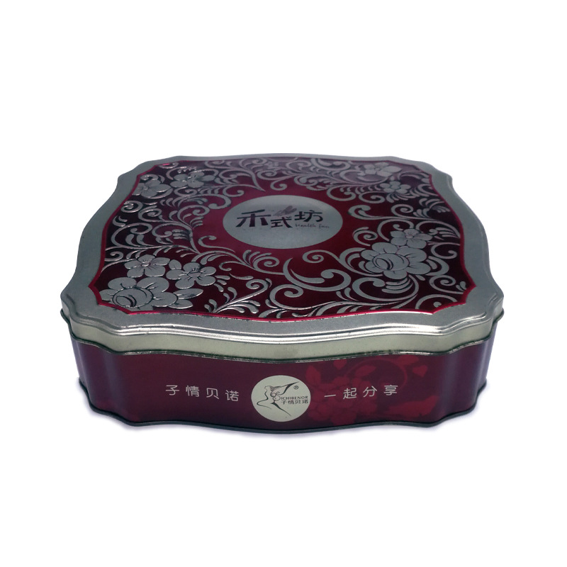 马口铁月饼罐 异形甜品铁盒包装 烘焙曲奇饼干食品金属包装盒