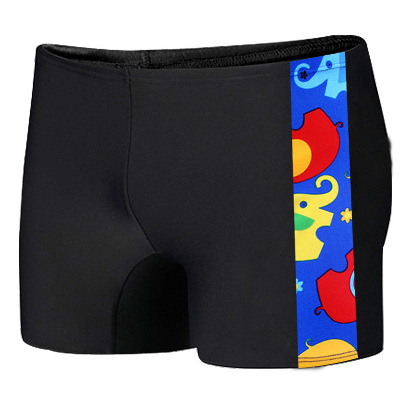 儿童泳裤速干平角男孩学生中大童青少年游泳衣小孩男童速干游泳裤