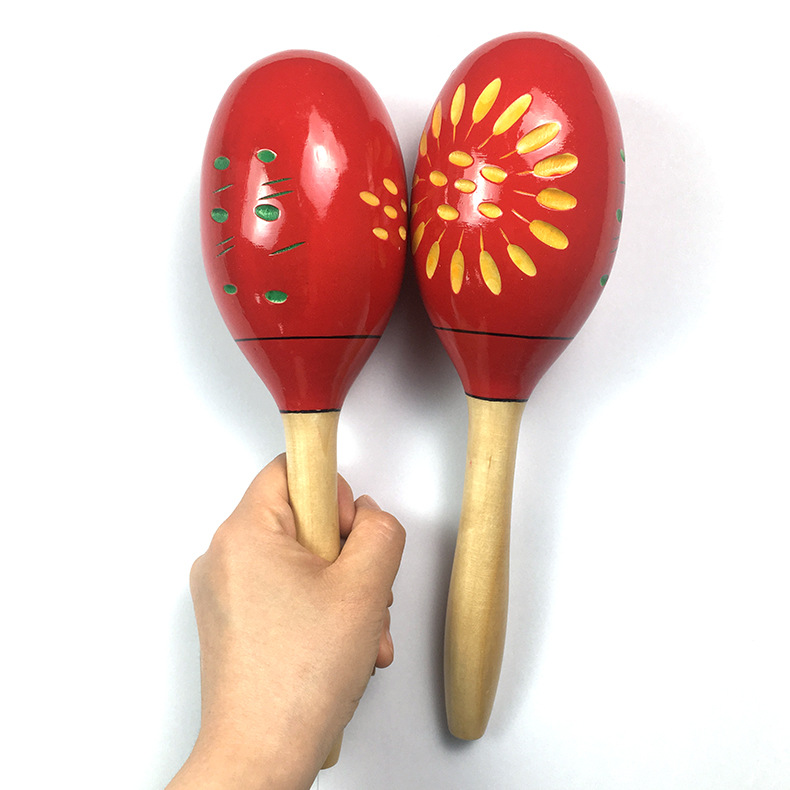 大号沙锤批发手摇沙锤幼儿园表演木捶乐器ktv木沙锤