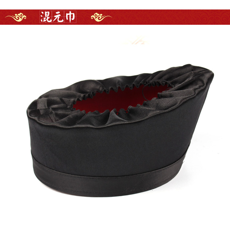 道士用品混元巾汉代头巾混元一气全真派道教道士帽透气网纱混元巾