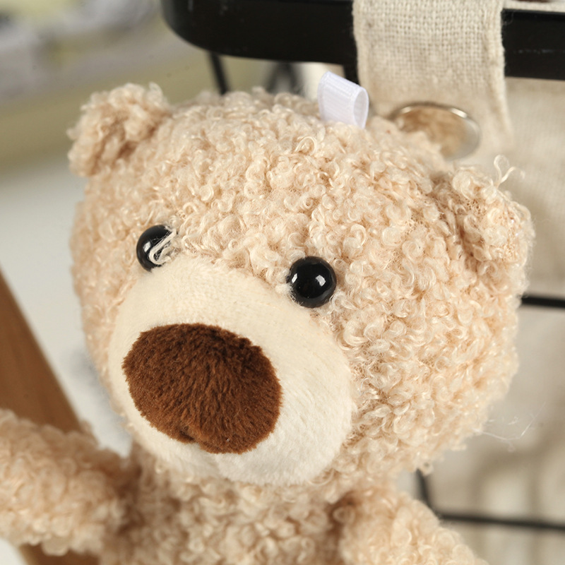 网红小熊t恤后背毛绒泰迪熊女包公仔挂件抖音牙签熊服装配饰批发