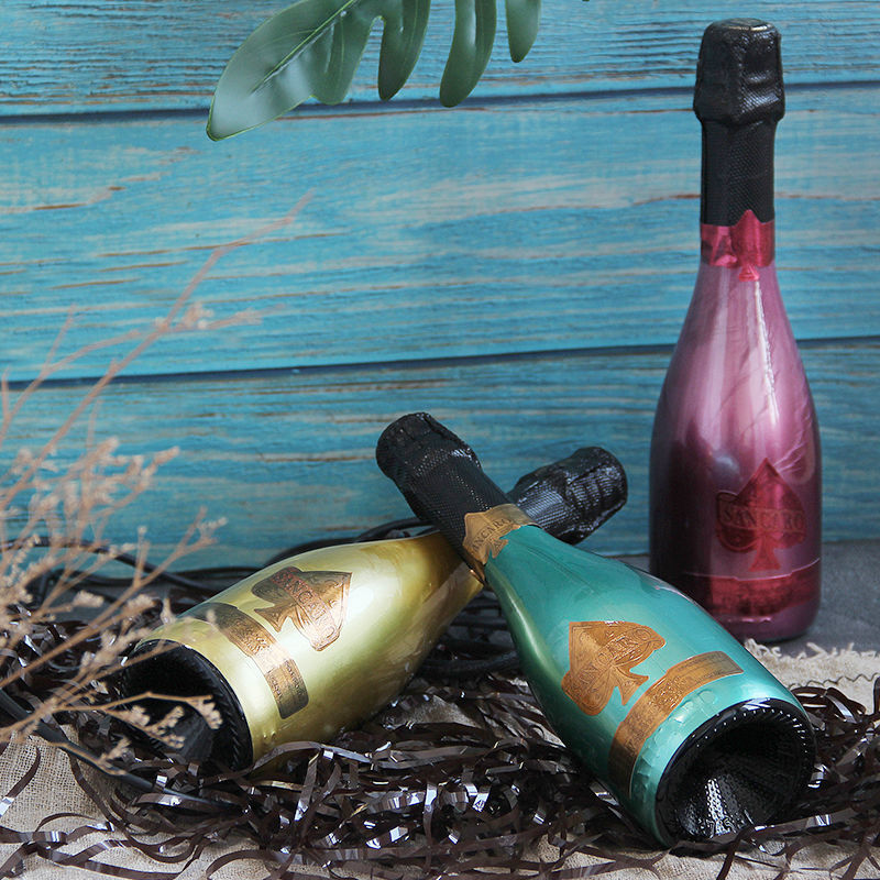 起泡酒圣卡罗纪念版果酒网红迷你黑桃a低度聚会国产自酿酒哇猫