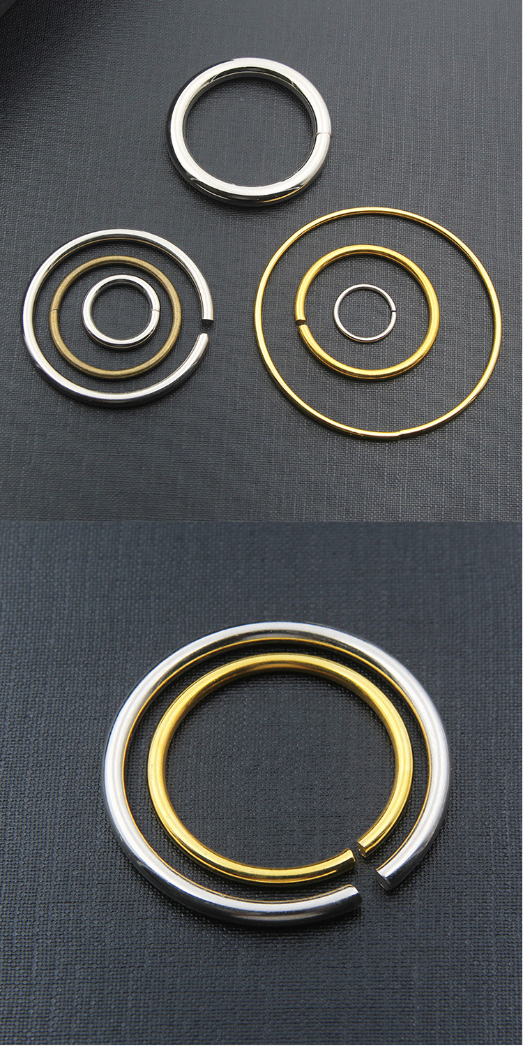 金属箱包配件 焊接铁圈 单圈 圆形铁环 手袋服饰圆环不锈钢铁线圈