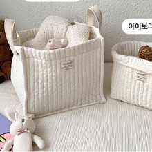 韩国INS绗绣儿童奶瓶纸尿裤婴儿床挂包手提小包包女孩小包零钱包