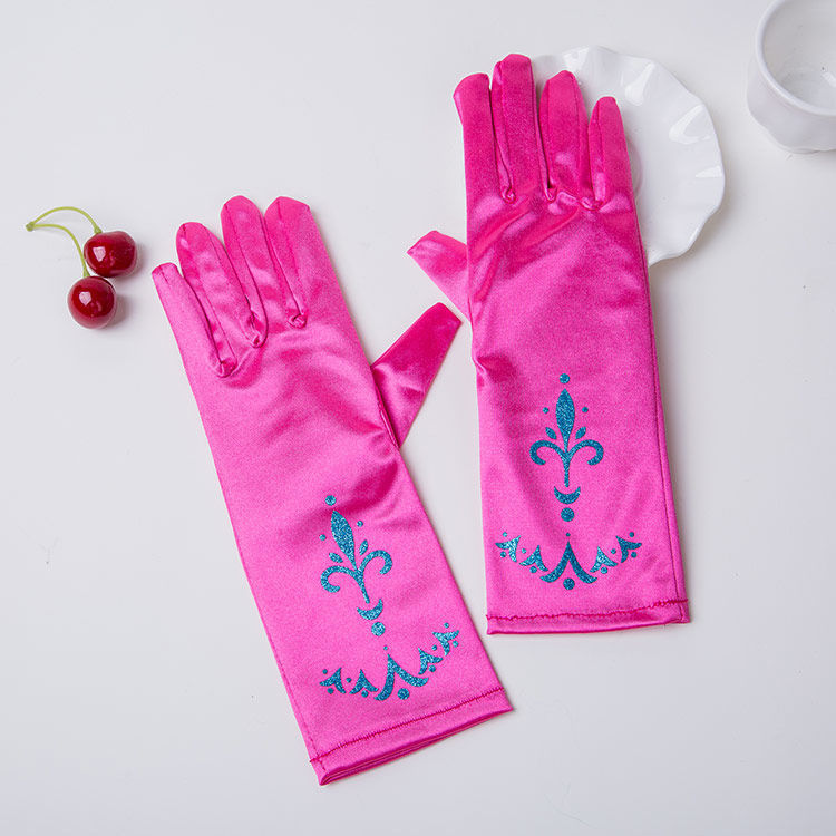 冰雪奇缘公主表演儿童手套女王长手套女童万圣节表演装扮礼服手套