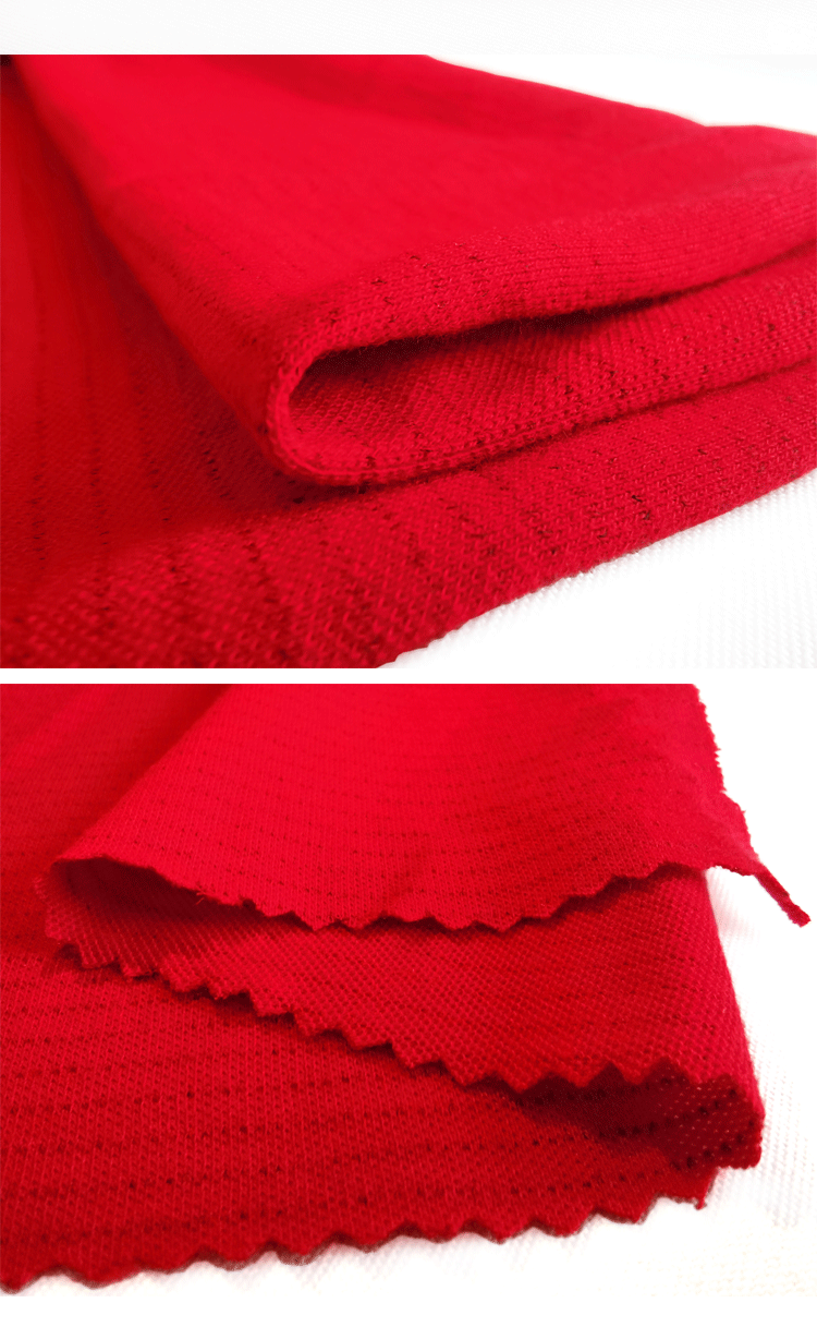 中石化防静电针织面料(t恤衫)吸湿排汗工装面料功能性面料