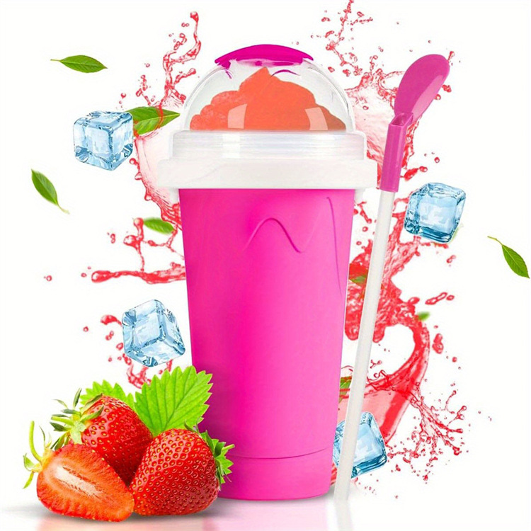 Cross-Border Slush and Shake Maker Pinch Cup Creative Slush and Shake Maker Internet Celebrity Slush and Shake Maker Summer Shake Cup Refrigeration Cup Magic Smoothie