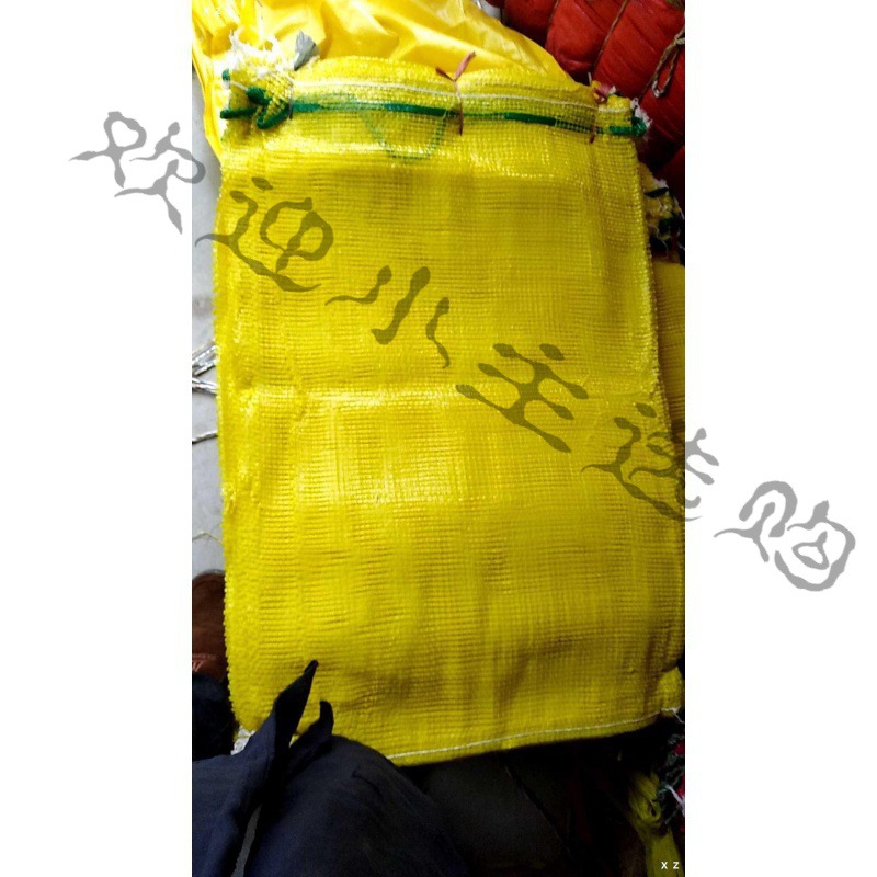 编织袋黄色加厚种子建筑网袋编织网兜洋葱柚子大蒜鸡鸭网眼杂粮