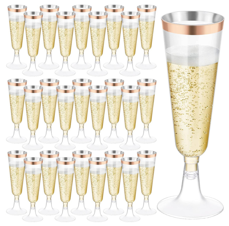 Disposable Champagne Glass Plastic Red Wine Cup Phnom Penh Goblet Ice Cream Wine Glass Martini Cup Cocktail Glass