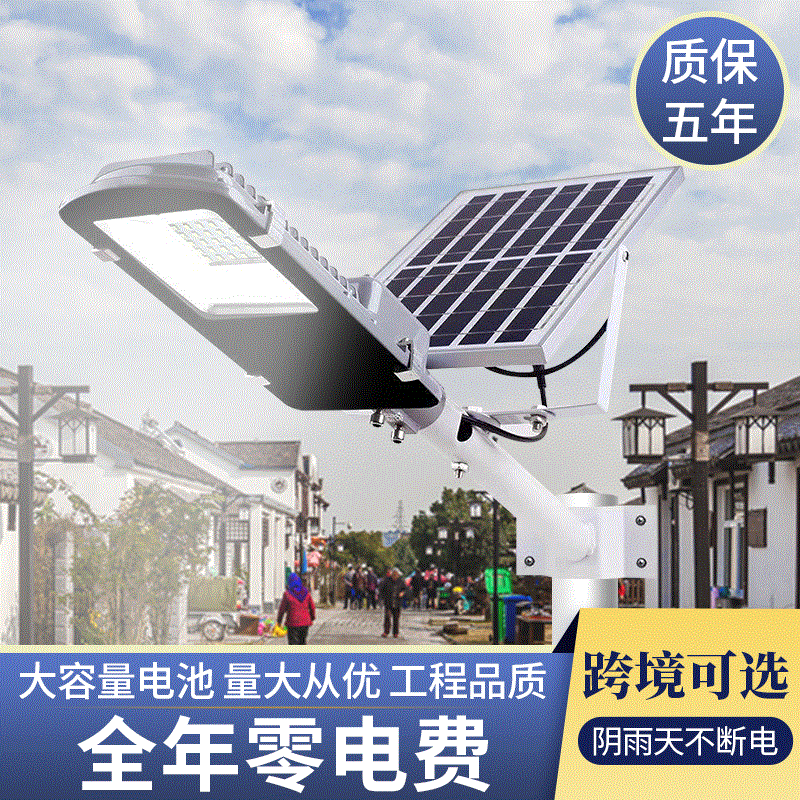 太阳能分体路灯家用户外灯大功率led庭院灯新农村全自动照明路灯