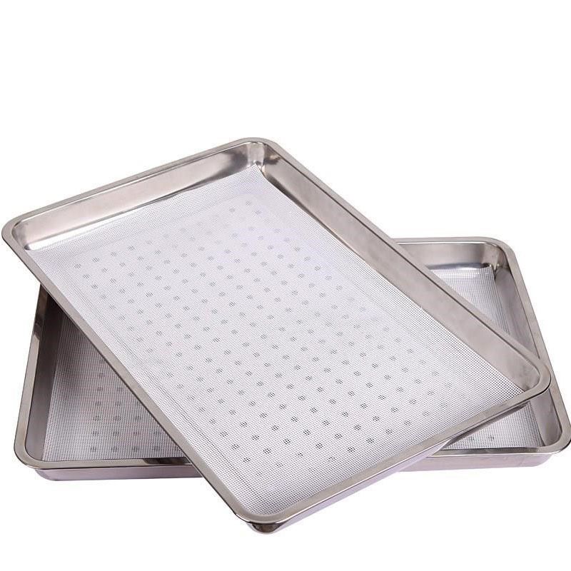 Dim Sum Mesh Rectangular Steamer Cloth Nano Bamboo Steamer Liners Steamed Buns Steamed Bun Cloth Mat Non-Stick Commercial Large Baking Tray