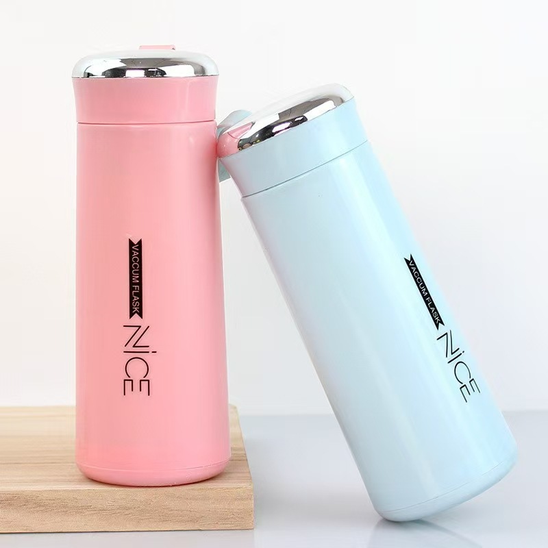 时尚奈斯杯nice高颜值广告便携礼品杯子地推引流双层玻璃塑玻水杯