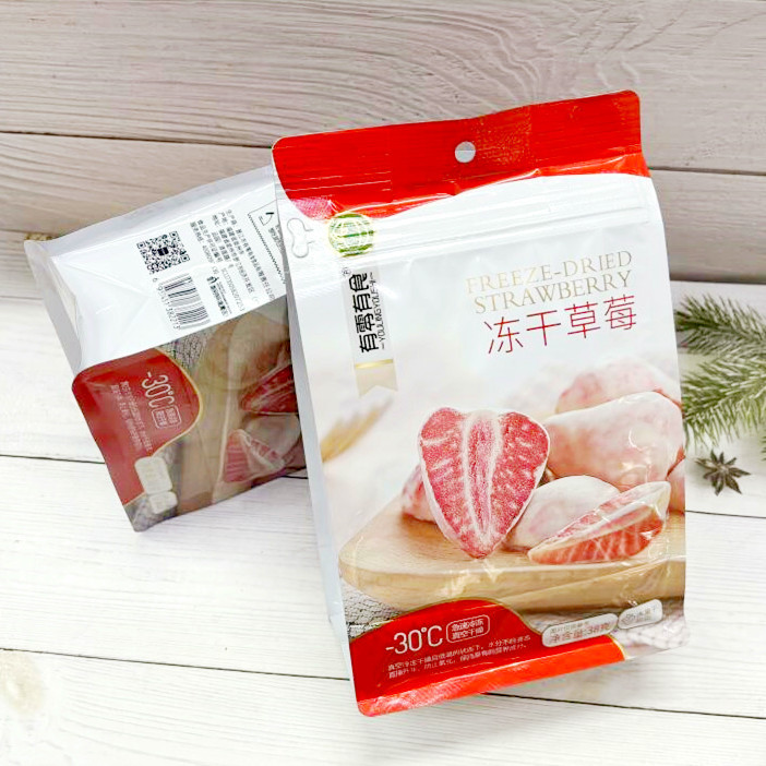 有零有食冻干草莓38g解馋办公室脆果干网红休闲儿童小零食草莓干
