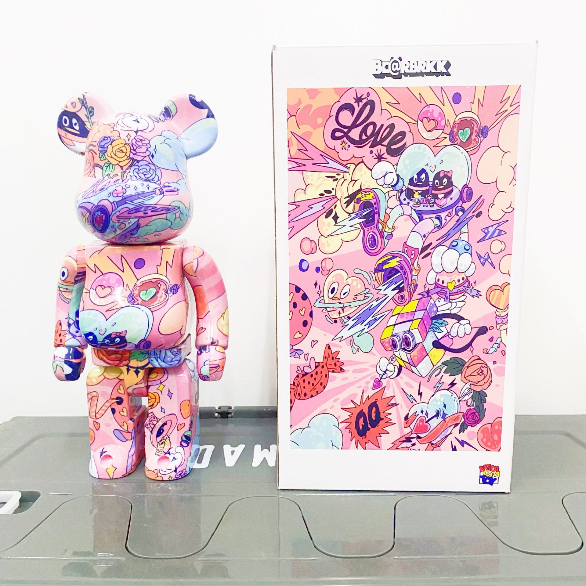 bearbrick暴力熊积木熊英雄联盟lol金克丝涂鸦jinx摆件装饰公仔玩