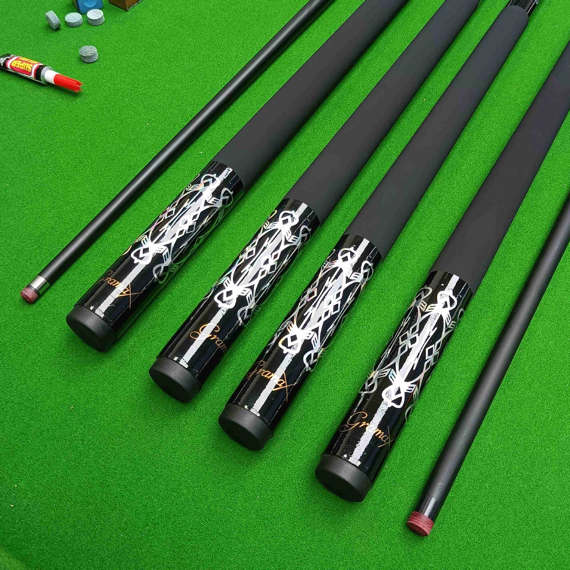 碳素黑科技九球杆台球杆黑八球杆花式大头球杆套装桌球杆包邮全套