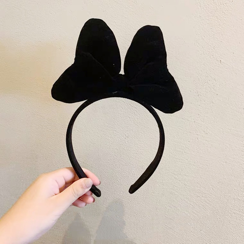 New Bow Velvet Headband Ins Internet Famous Photo Taking Exquisite Headband Birthday Party Sweet Headwear Wholesale