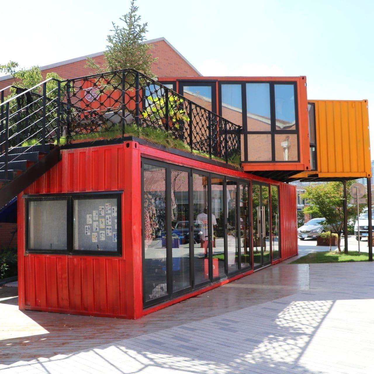 厂家供应 多层集装箱式改造商店 简易快拼可移动活动房集装箱房屋