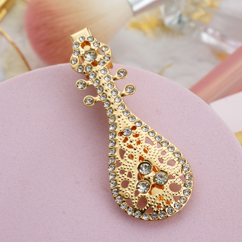 Japanese and Korean New Hair Accessories Bang Side Clip Starry Rhinestone Branch Bow with Pearl Barrettes All-Matching Jewelry Clip