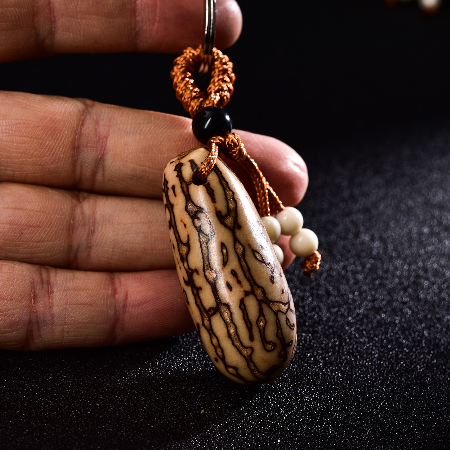 ysk011天然千眼菩提钥匙扣汽车挂件挂饰十八菩提用品钥匙挂饰吊坠