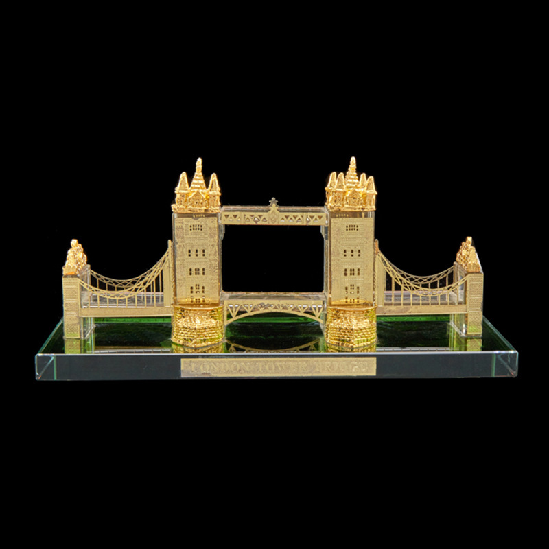 Factory Direct Sales Crystal Building Model Gilded Building Model Decoration Company Gifts & Crafts Crystal Model