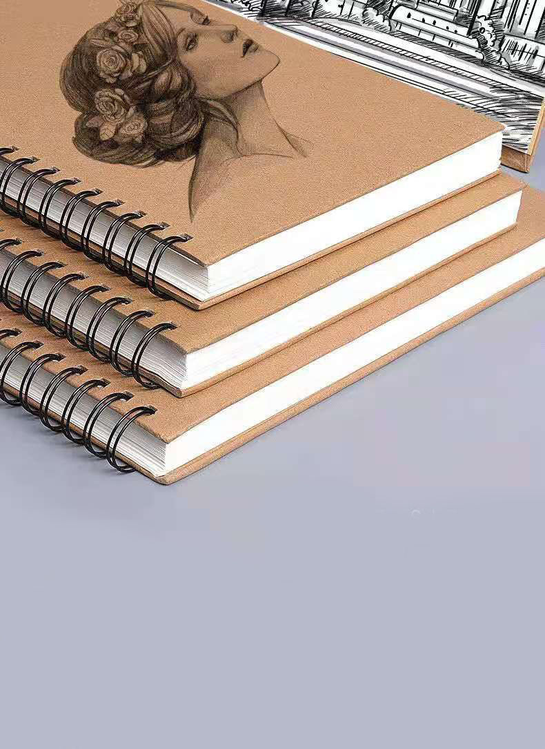 厂家牛皮封面32张a4素描本美工8开速写本a3硬面素描本16开图画本