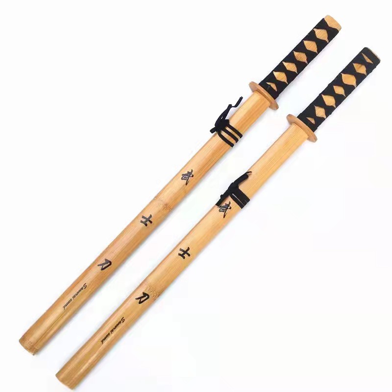 武士刀 竹制武士刀 日本东洋刀 竹制玩具刀无杀伤力 竹武士刀玩具